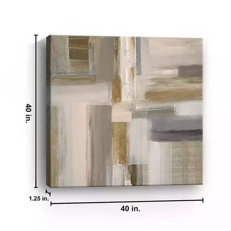 Kirklands Home Canvas Art|Abstract Fields I Canvas Art Print, 40x40 in.