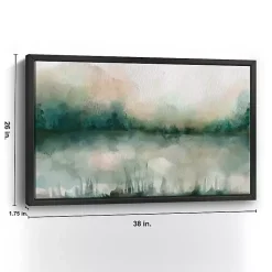Kirklands Home Framed Art|Abstract Foggy Marsh Framed Wall Art