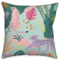 Discount Abstract Jungle Leopard Throw Pillow Pillows