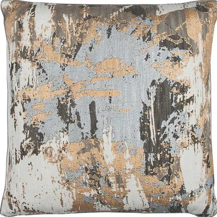 Outlet Abstract Metallic Foil Pillow Pillows