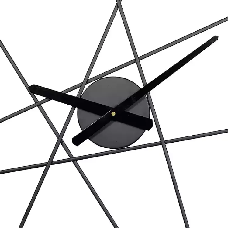 Kirklands Home Clocks|Abstract Open Frame Web Wall Clock, 24 in.