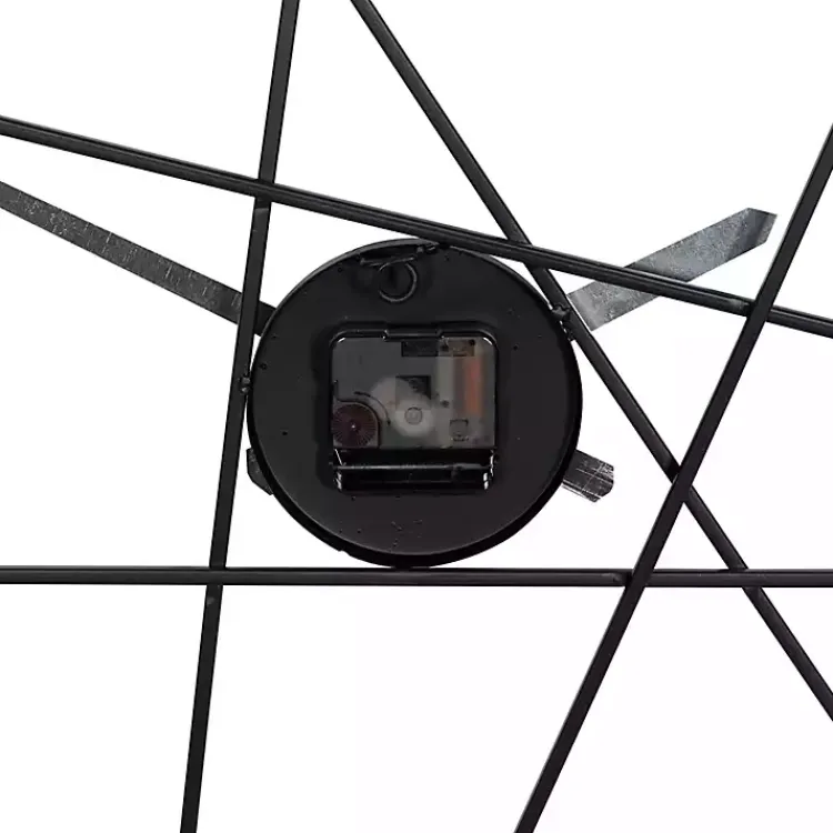 Kirklands Home Clocks|Abstract Open Frame Web Wall Clock, 24 in.