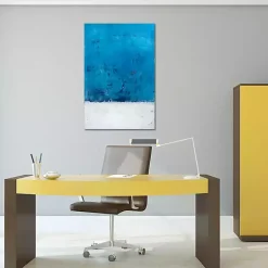 Kirklands Home Canvas Art|Abstract Snow White Canvas Art Print