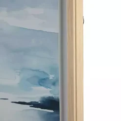 Kirklands Home Framed Art|Abstract Sparkling Sea Framed Wall Art Blue