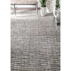 Kirklands Home Area Rugs|Abstract Waves Sherill Area Rug, 5x8