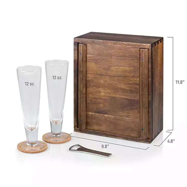 Kirklands Home Barware|Acacia Philadelphia Eagles Beer Glass Set