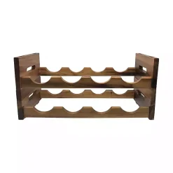 Kirklands Home Kitchen Storage|Acacia Wood Stackable Wine Rack