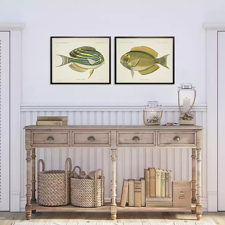 Kirklands Home Framed Art|Acanthurus Fish Framed Art Prints, Set of 2
