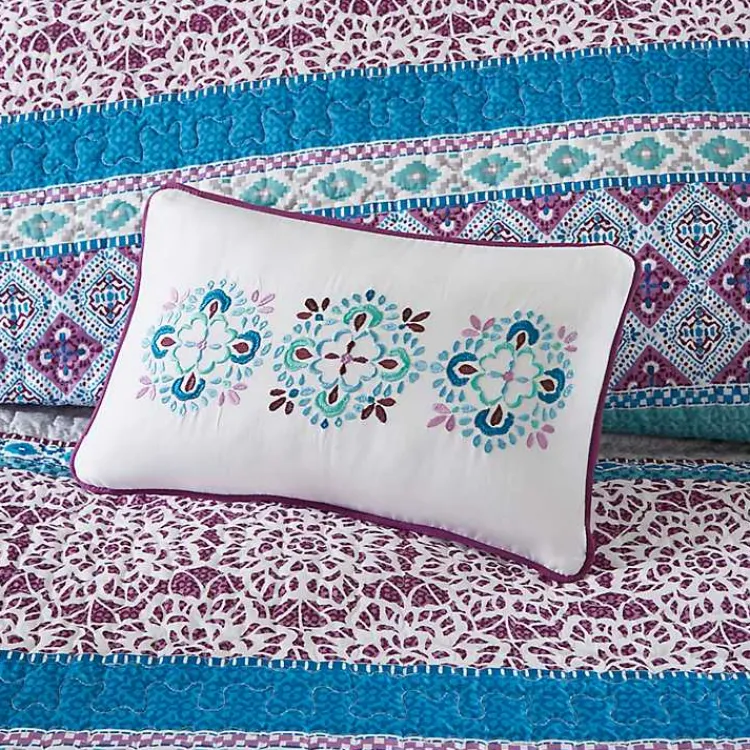 Kirklands Home Quilts|Adley Reversible Full/Queen 5-pc. Quilt Set