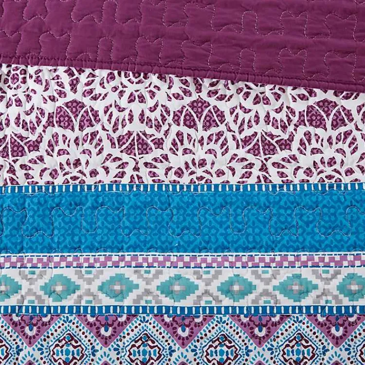 Kirklands Home Quilts|Adley Reversible Twin XL 4-pc. Quilt Set