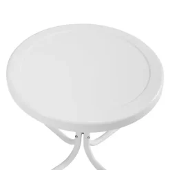 Kirklands Home Outdoor Tables|Alabaster Metal Outdoor Side Table White