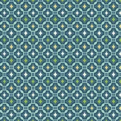 Kirklands Home Outdoor Cushions & Pillows|Alana Tile Luxe Outdoor Dining Chair Cushion Blue