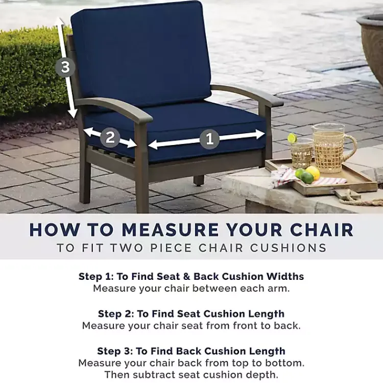 Kirklands Home Outdoor Cushions & Pillows|Alana Tile Luxe Outdoor Dining Chair Cushion Blue