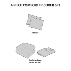 Kirklands Home Duvets|Alaya 4-pc. California King Waffle Duvet Set Tan