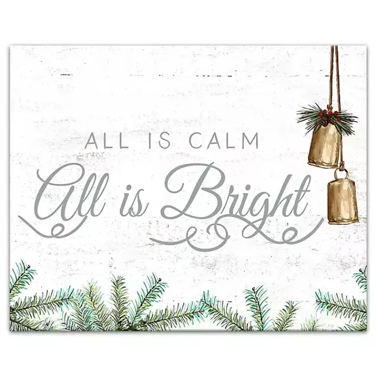 Discount All is Calm Canvas Art Print Christmas Art & Wall Decor
