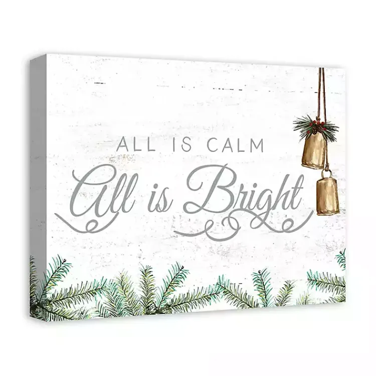 Discount All is Calm Canvas Art Print Christmas Art & Wall Decor