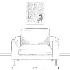 Sale All is Calm Snowy Woods Canvas Art Print Christmas Art & Wall Decor