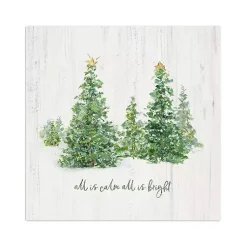 Clearance All is Calm Trees Canvas Art Print Christmas Art & Wall Decor