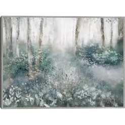 Kirklands Home Canvas Art|Allyson's Trail Framed Canvas Art Print Blue