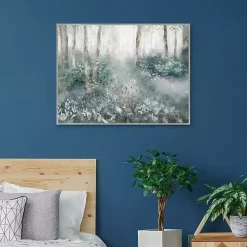 Kirklands Home Canvas Art|Allyson's Trail Framed Canvas Art Print Blue