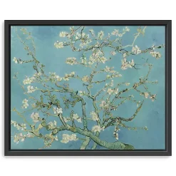 Kirklands Home Canvas Art|Almond Blossom Framed Canvas Art Print, 22x18 in. Blue