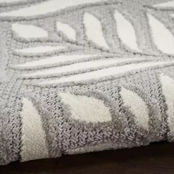 Kirklands Home Outdoor Rugs|Aloha Ash Botanical Indoor/Outdoor Area Rug, 9x12