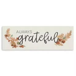 Best Always Grateful Canvas Art Print, 20x60 Fall