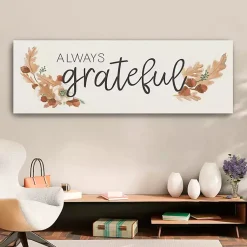 Best Always Grateful Canvas Art Print, 20x60 Fall