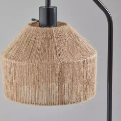 Kirklands Home Table Lamps|Amalfi Natural Rope Shade Table Lamp Blue