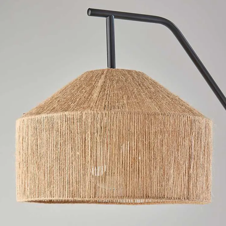 Kirklands Home Floor Lamps|Amalfi Natural Rope Shade Floor Lamp Brown