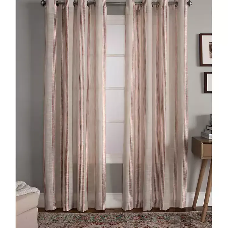 Kirklands Home Curtains & Drapes|Amber Stripe Single Curtain Panel, 84 in.