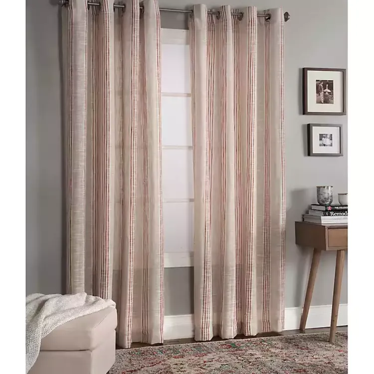 Kirklands Home Curtains & Drapes|Amber Stripe Single Curtain Panel, 84 in.