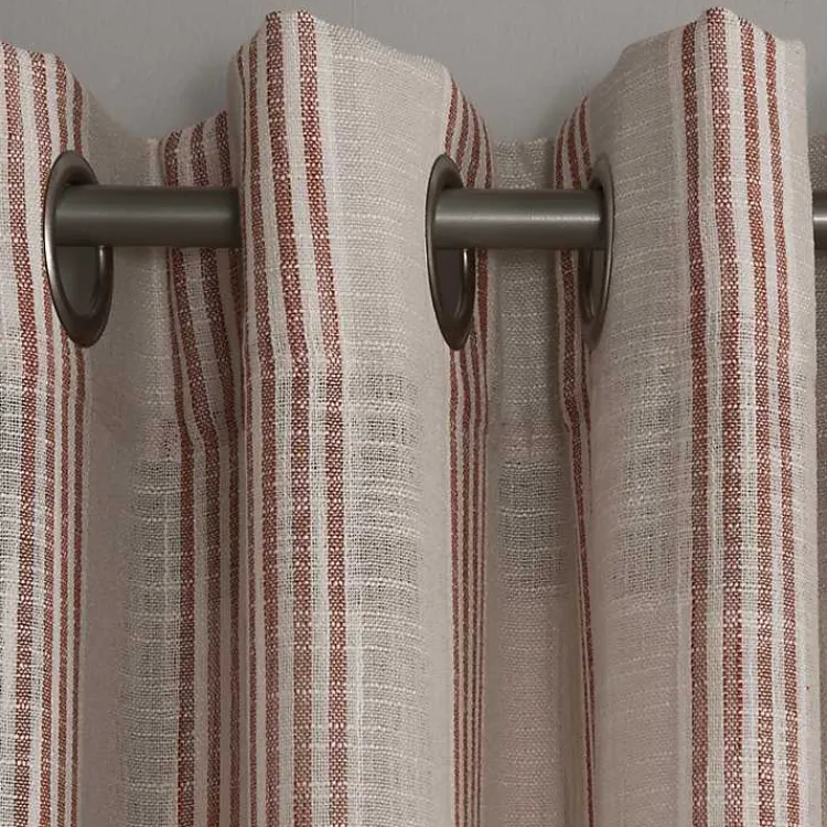 Kirklands Home Curtains & Drapes|Amber Stripe Single Curtain Panel, 84 in.