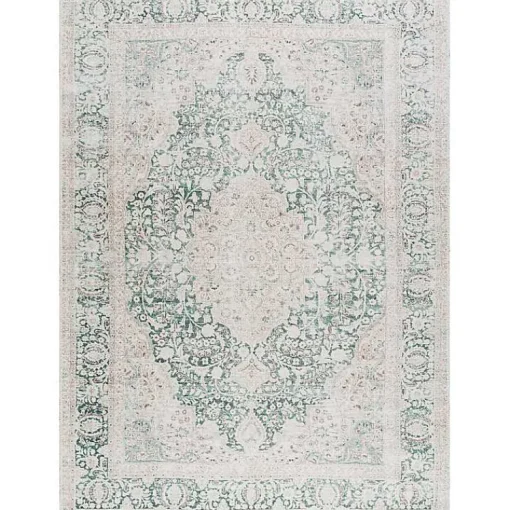 Kirklands Home Area Rugs|Amelie Green Traditional Washable Area Rug, 6x9