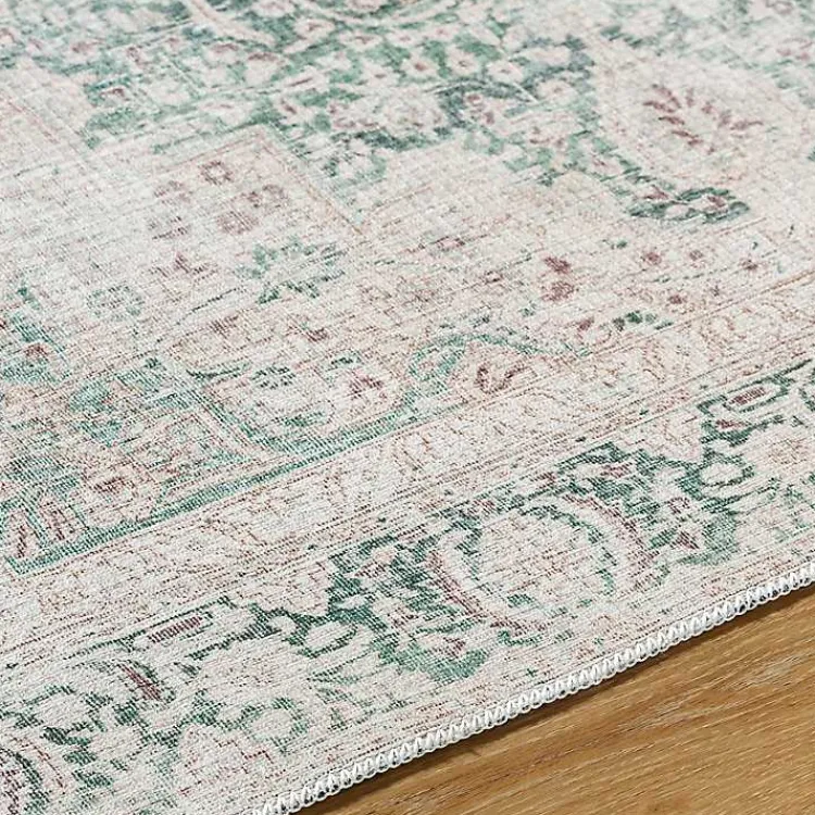 Kirklands Home Area Rugs|Amelie Green Traditional Washable Area Rug, 8x12