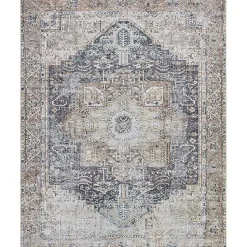 Kirklands Home Area Rugs|Amelie Navy Blue Classic Washable Area Rug, 8x12