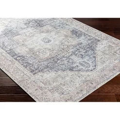 Kirklands Home Area Rugs|Amelie Navy Blue Classic Washable Area Rug, 8x12