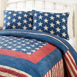 Kirklands Home Quilts|Americana Patch 3-pc. Full/Queen Quilt Set