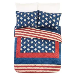 Kirklands Home Quilts|Americana Patch 3-pc. King Quilt Set