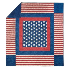 Kirklands Home Quilts|Americana Patch 3-pc. King Quilt Set