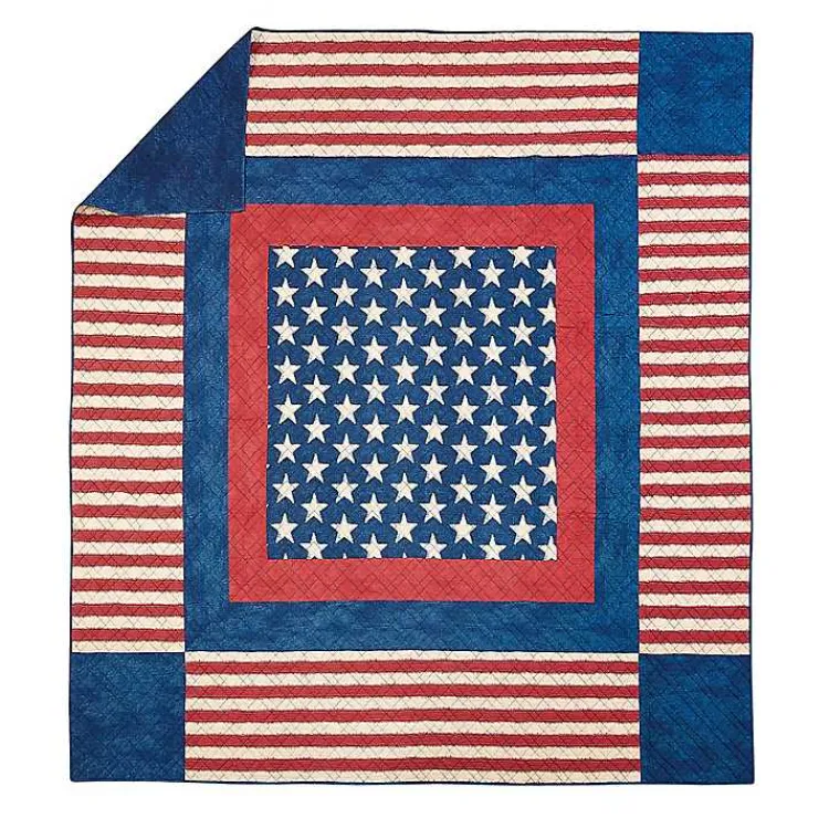 Kirklands Home Quilts|Americana Patch 3-pc. King Quilt Set