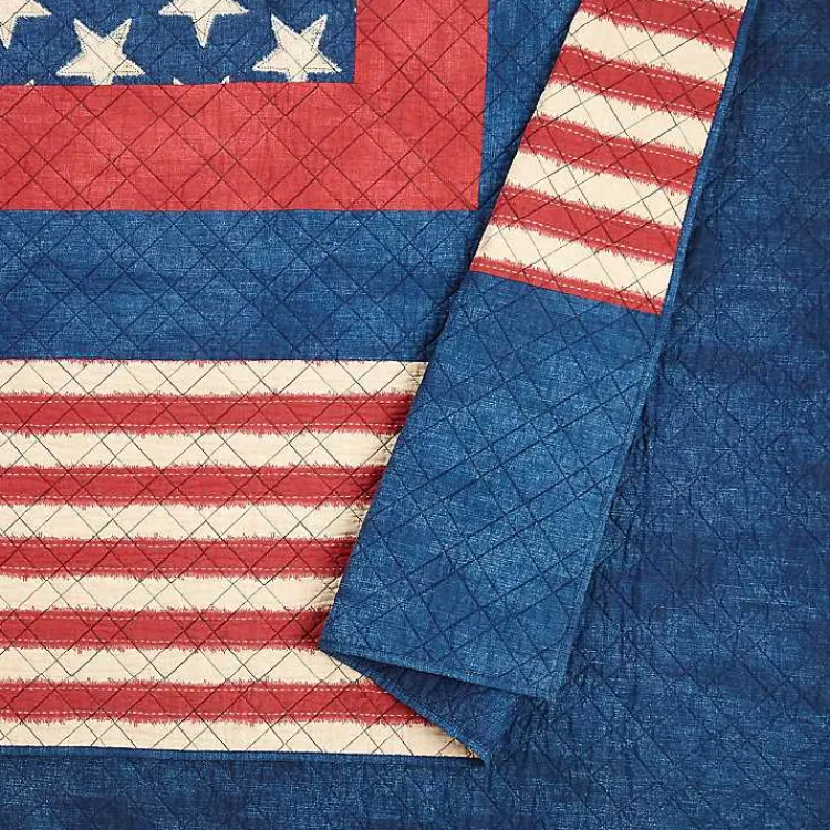 Kirklands Home Quilts|Americana Patch 3-pc. King Quilt Set