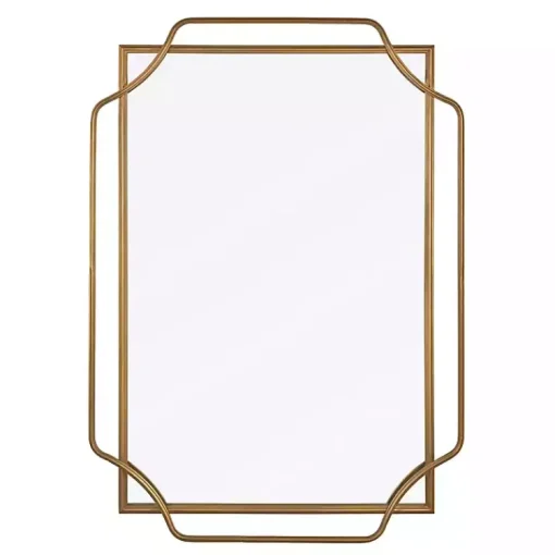 Kirklands Home Decorative Mirrors|Amir Bronze Metal Wall Mirror