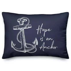 Kirklands Home Outdoor Cushions & Pillows|Anchor Hope Outdoor Pillow