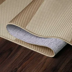 Kirklands Home Area Rugs|Anika Natural Striped Washable Area Rug, 5x7