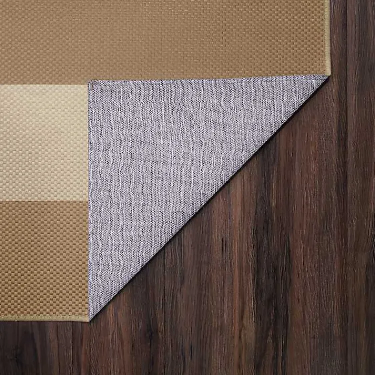 Kirklands Home Area Rugs|Anika Natural Striped Washable Area Rug, 5x7
