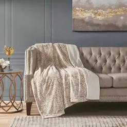 Online Animal Print Faux Fur Oversized Throw Blanket Blankets & Throws