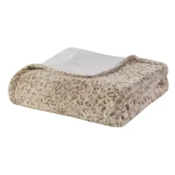 Online Animal Print Faux Fur Oversized Throw Blanket Blankets & Throws