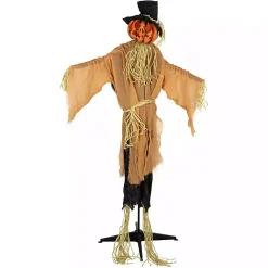 Clearance Animated Jack-O-Lantern Scarecrow Decoration Halloween