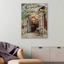 Kirklands Home Canvas Art|Annabella Parisian Bistro Framed Canvas Art Print